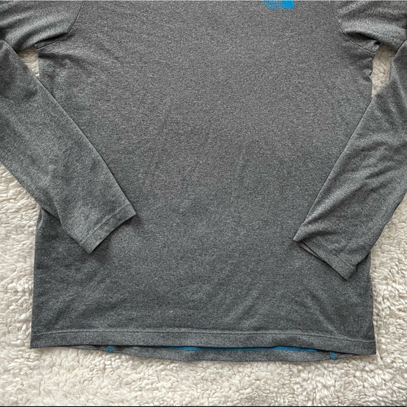 Men S THE NORTH FACE Flashdry Running Hoodie Gray - Picture 12 of 12